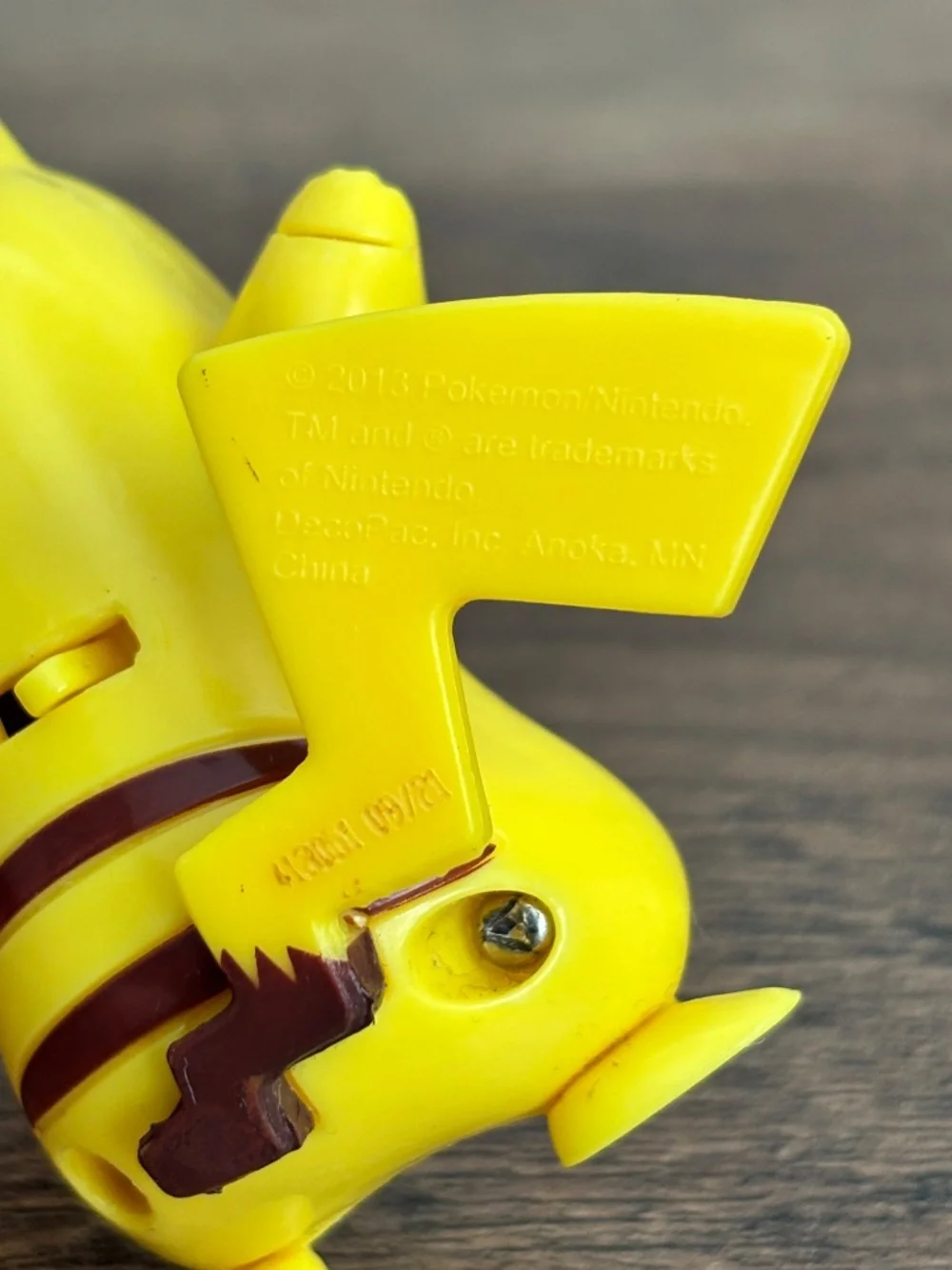 Pokemon Nintendo Pikachu Light Up Cheeks Toy Figure Cake Topper 2013 WORKS